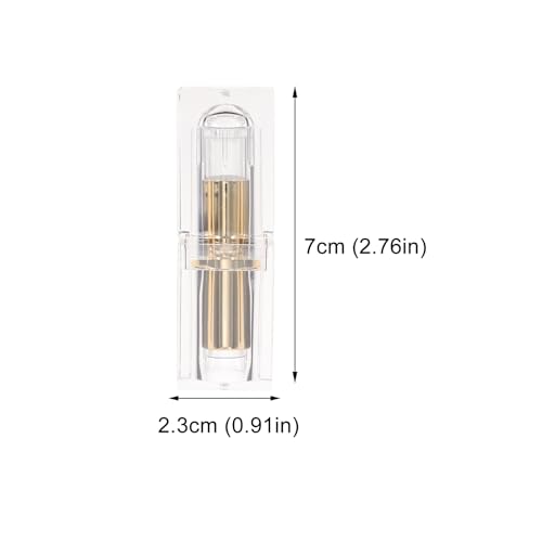 Ipetboom Clear Lipstick Tubes - Reusable Lip Balm Containers (4 Pack)