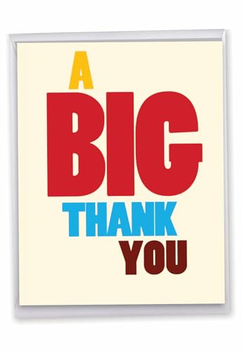 Oversize Thank You Card for Boss - 8.5 x 11 Inch Jumbo Notecard
