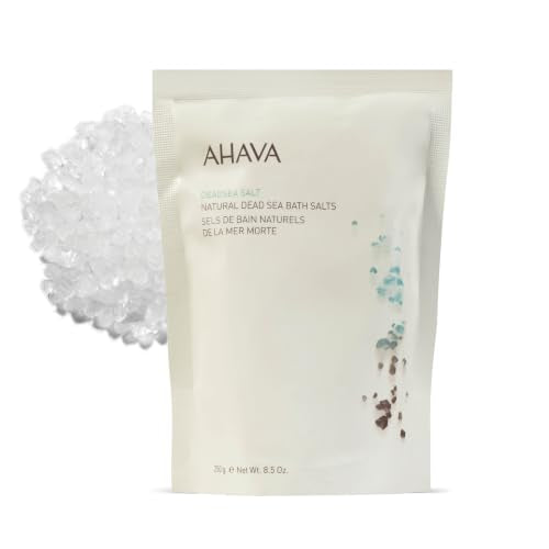 AHAVA Dead Sea Mineral Bath Salt, 8.5 Oz - Muscle Relief & Hydration