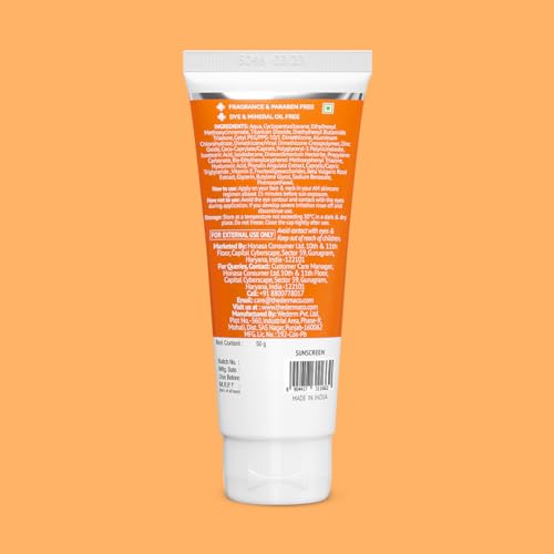 The Derma Co 1% Hyaluronic Acid Sunscreen SPF 50 PA++++, 6H Protection