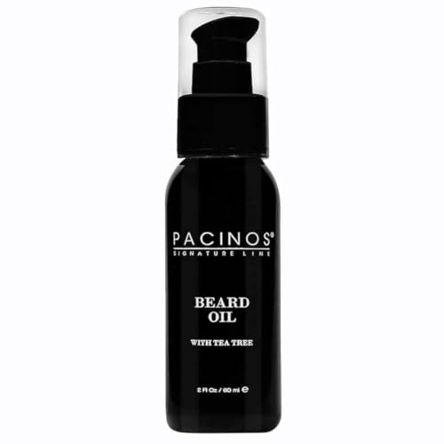 Pacinos Beard Oil for Men - 2oz Moisturizing & Softening Beard Conditioner with Tea Tree