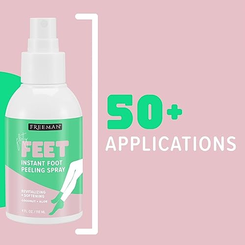 Freeman Flirty Feet Coconut & Aloe Instant Foot Peeling Spray - 4 fl. oz. (Pack of 2)