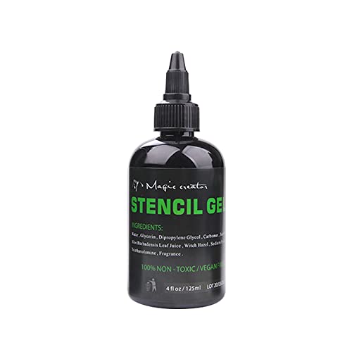 Illusionist Tattoo Stencil Gel Solution - 4 Oz for Dark, Clean Transfers