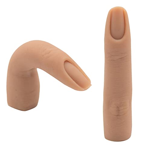Silicone Nail Practice Fingers for Acrylic Nails - Flexible & Bendable