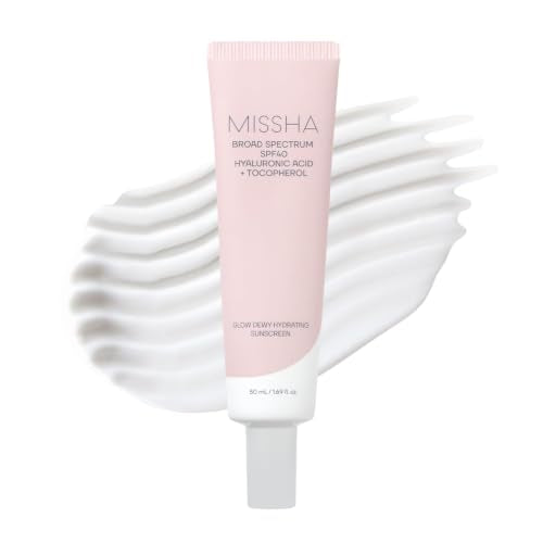 MISSHA Glow Dewy Hydrating Sunscreen SPF 40 - 1.69 oz Korean Face Serum