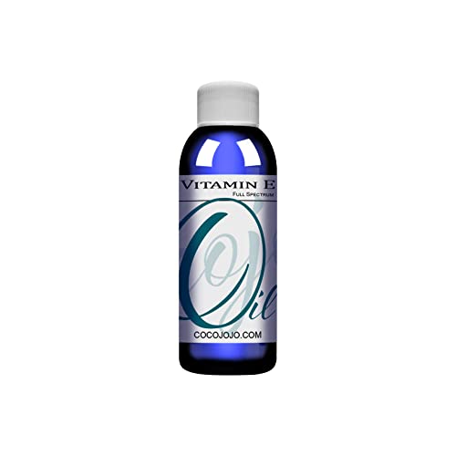 Cocojojo Organic Vitamin E Oil for Skin & Hair, 100% Pure Cold Pressed, 4 Oz