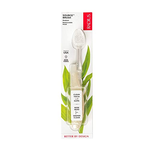 RADIUS Source Toothbrush - Ergonomic Medium Brush for Gum Health