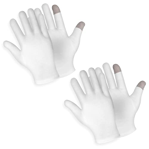 Sibba Touch Screen Moisturizing Gloves for Dry Hands - 2 Pairs