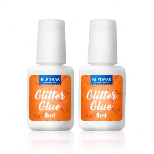 Body Glitter Tattoo Glue - 2 Pack, Non-Toxic & Washable