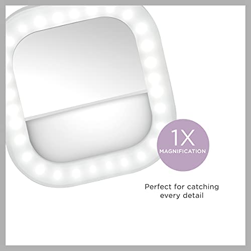 Conair Lighted Makeup Mirror - 11.8" On The Go Selfie Ring Light