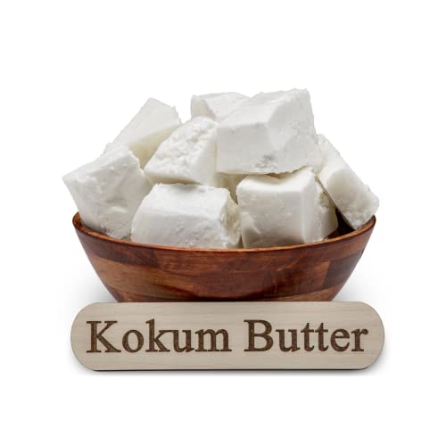 Plant Guru Raw Kokum Butter 8 oz - Pure Natural Skin & Hair Moisturizer