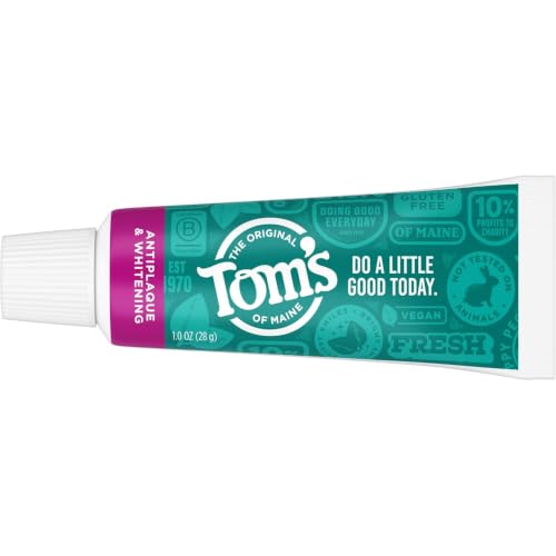 Tom's of Maine Antiplaque Tartar Control Whitening Toothpaste 2 Pack, Peppermint