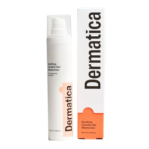 Dermatica Centella Gel Moisturizer - Hydrating Oil-Free Face & Skin Care, 50ml