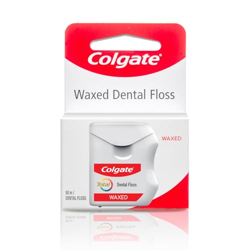 Colgate Total Waxed Dental Floss - 50m Pack of 6