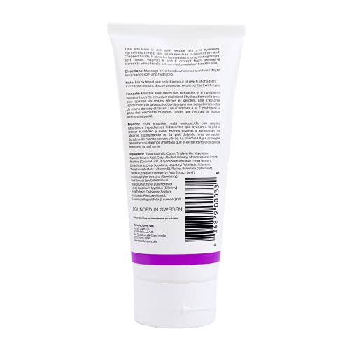 Nordic Care Hand Cream for Women & Men, Shea Butter & Urea, 6 oz