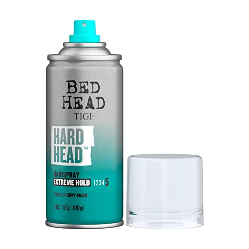 TIGI Bed Head Hard Head Extreme Hold Hair Spray 3 oz Pack of 2 Travel Size