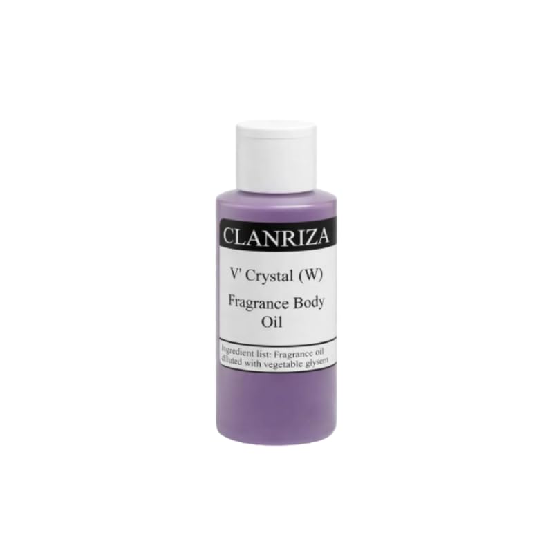 V' Crystal Natural Fragrance Body Oil for Women - 1 Fl Oz