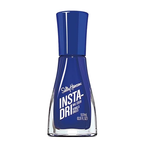 Sally Hansen Insta-Dri Nail Polish - Dark Blue, Quick Dry & Long Lasting