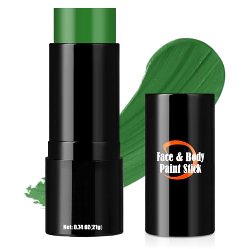 Drawdart Green Face Paint Stick - Hypoallergenic Halloween Makeup