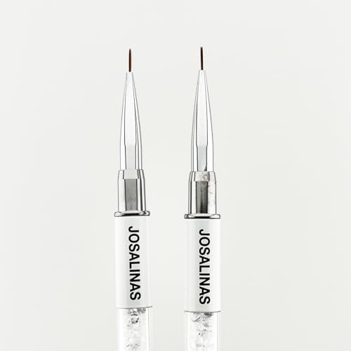 Nail Art Brushes Set (2PCS) - Premium Synthetic Fiber for DIY Manicure