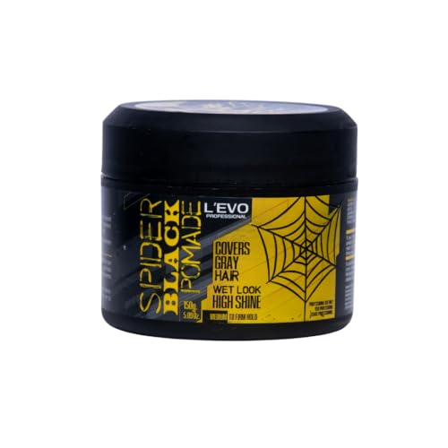 L’EVO Professional Black Hair Pomade for Men, Gray Coverage & High Shine