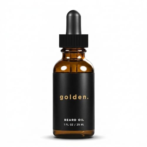 Golden Grooming Beard Oil, Fresh Scent - Natural Hydrating Softener, 1oz