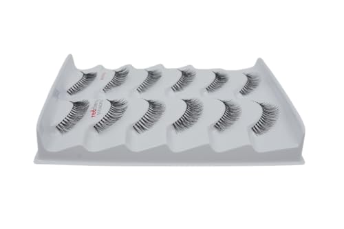 Red Cherry #747XS Natural Full Black False Eyelashes - 6 Pairs