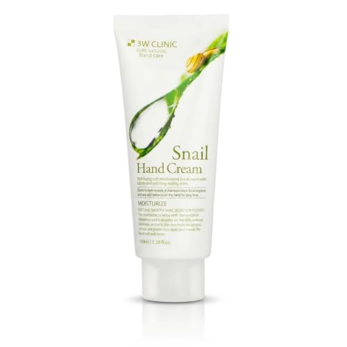 3W Hand Cream with Snail Extract 3.38oz - Soothing, Non-Sticky Skin Care