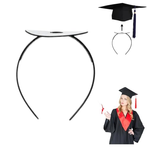 Graduation Cap Headband for Women - 2Pcs Anti-Fall Hairband