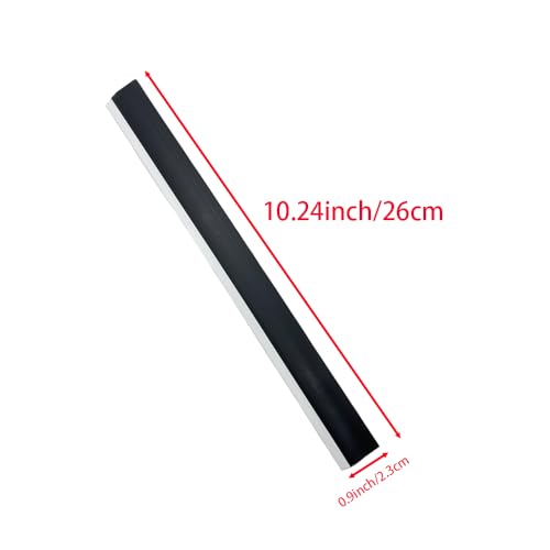 6-Pack Dustpan Edge Replacement Strips - 26cm Rubber Lip