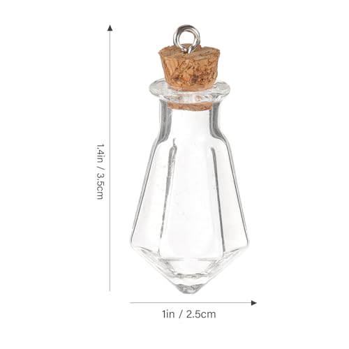 BESPORTBLE Mini Glass Bottles with Cork for DIY Jewelry - 10PCS