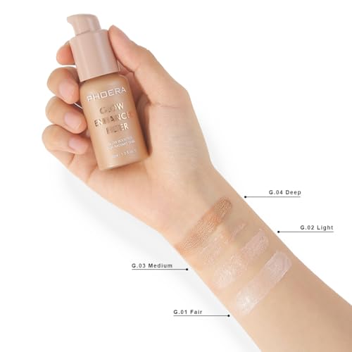 Yaper PHOERA Skin Glow Tint Foundation 03 Medium - Longwear Flawless Skin