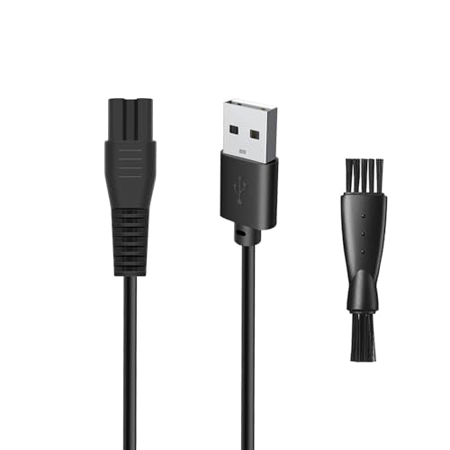 5V USB Charger Cable for Brightup Beard Trimmers with Brush