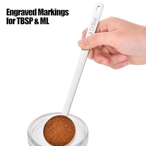 Doosu 6.9in Long Handle Coffee Scoop - Stainless Steel Measuring Spoon