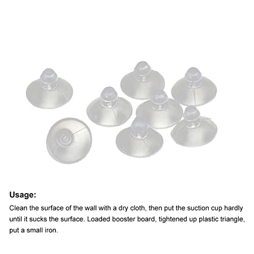 uxcell Clear Rubber Suction Cups - 8 Pack for Home Use