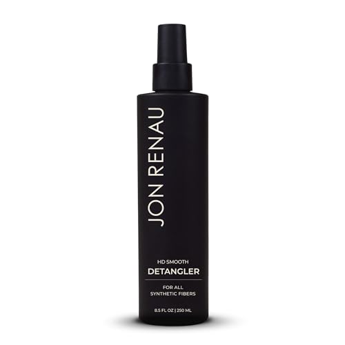 Jon Renau HD Smooth Detangler, Leave In Detangler Spray for Synthetic Wigs and Hair Extensions, Frizz Reducing Detangling Spray for Synthetic Hair, Wig Care Products, 8.5 oz