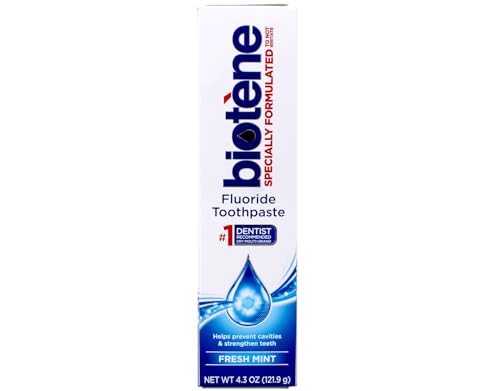 Biotene Fluoride Toothpaste for Dry Mouth - Fresh Mint, 4.3oz Pack of 2