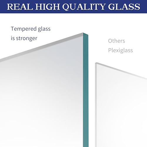 An&He 8.5 x 11 Black Wooden Picture Frame with HD Glass