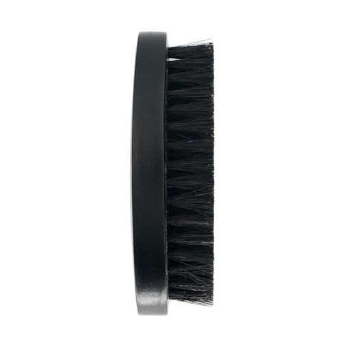 Black Boar Bristle Beard Brush for Men - Travel Size & Soft