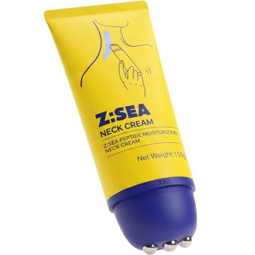 Z:SEA Neck Firming Cream with Roller – Anti-Aging Treatment for Crepey Skin