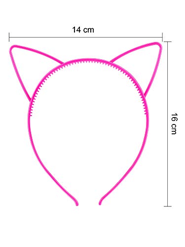 Chuangdi Cat Ears Headbands - Charming Color, 48-Piece Bulk Pack