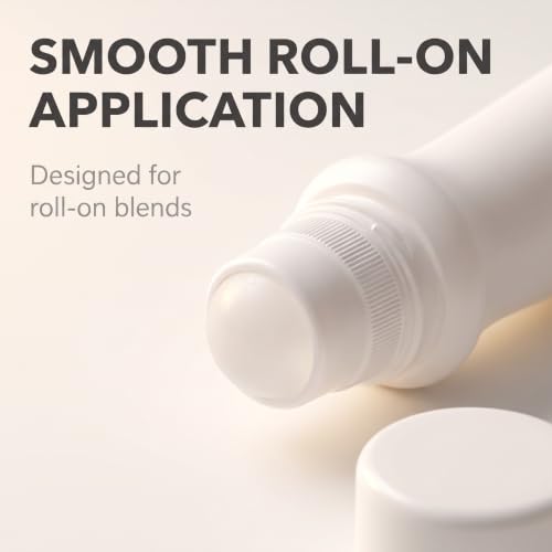4-Pack 75ml Refillable Plastic Roller Bottles for Essential Oils