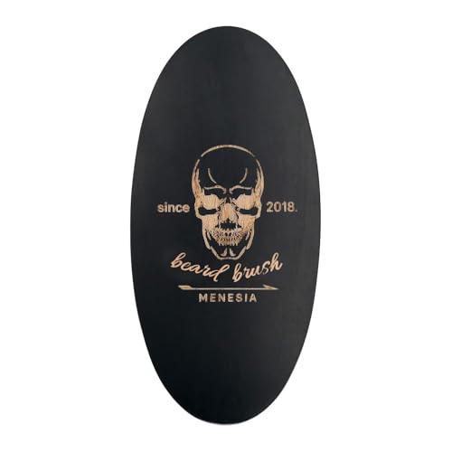 Black Boar Bristle Beard Brush for Men - Travel Size & Soft