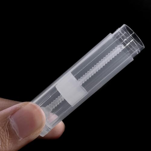 Lip Balm Tubes - 12 Pack 5.5ml Translucent Containers