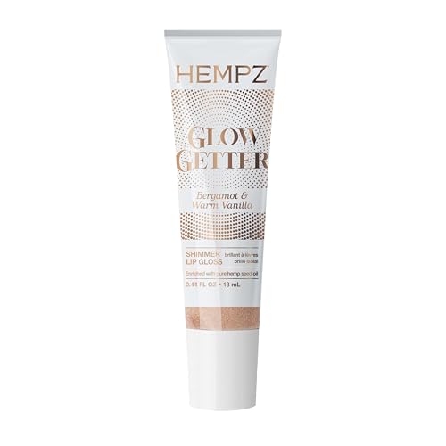 Hempz Glow Getter Lip Gloss - Hydrating Shimmer Balm 0.44 oz