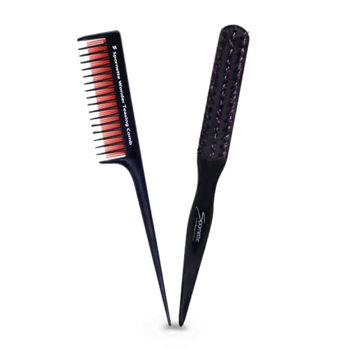 Spornette Little Wonder Teasing Brush and Triple Comb Set for Volume