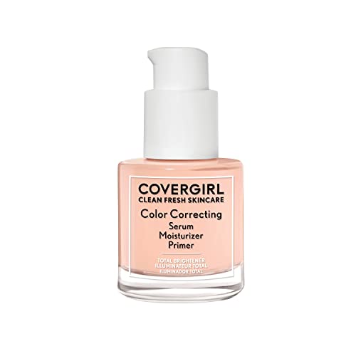 COVERGIRL Clean Fresh Color Correcting Serum - Vegan Face Primer & Moisturizer