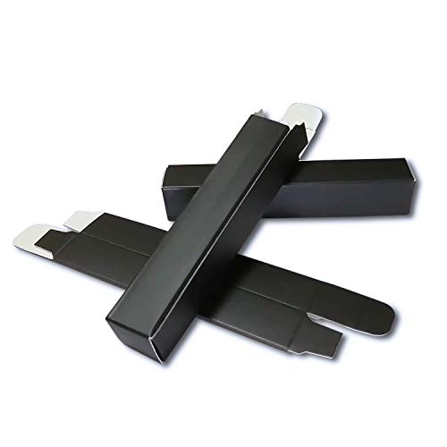 ANZKA 50 Pcs Matte Black Lip Gloss Packaging Boxes - 4.72x0.78x0.78 Inch