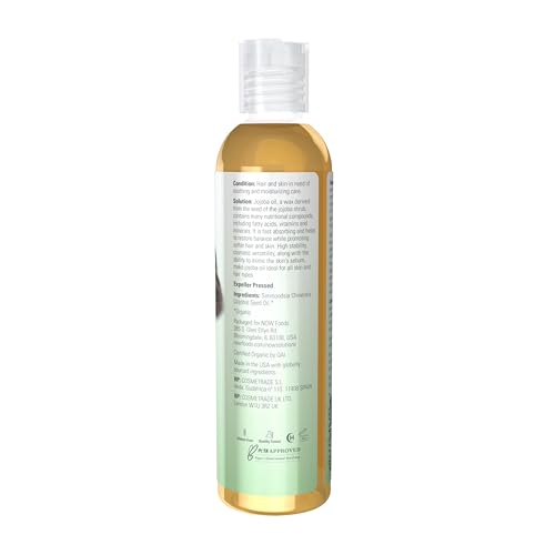 Organic Jojoba Oil - Multi-Purpose Moisturizing Oil for Face, Hair & Body (8 oz)