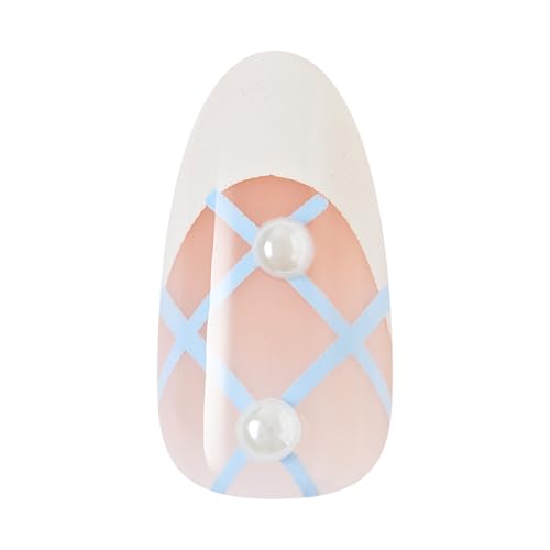 imPRESS Kiss Aura Press On Nails - Medium Almond, 30 Count